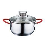 Кастрюля с сливом и со стеклянной крышкой Rainstahl RS-CS 2106-24 - 6.5 л, 24 см