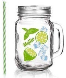 Банка-кухоль Banquet Madeira Mojito 04K9337-МG - 450 мл (зелена), Зелений