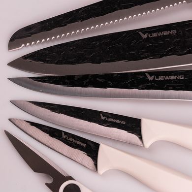 Набір кухонних ножів з підставкою 6 предметів