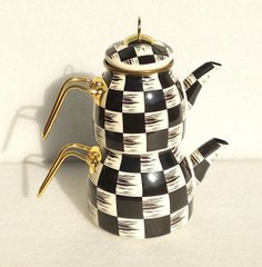 Емальований двоярусний чайник OMS 10810 - 1/2 л, золотистий