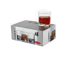 Набор стаканов для виски LUNA Pasabahce 42348 - 365 мл, 6 шт