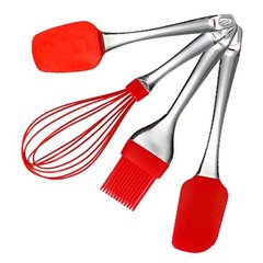Набір кухонного приладдя Maestro MR1590 до - 4 предмети (червоний)