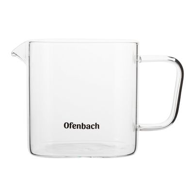 Стеклянный заварочный чайник с ситечком Ofenbach KM-100612S - 0.6 л