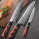 Набор ножей Bohmann Damascus DK-DMS 1300 red &mdash; 3 шт., японская сталь VG-10