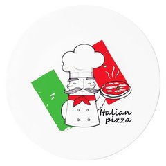 Тарілка для піци Bormioli Rocco 419320F77321754 - 33 см декор "Chef"