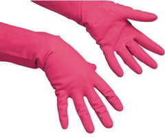 Резиновые перчатки для уборки Vileda 100750 - М, красные