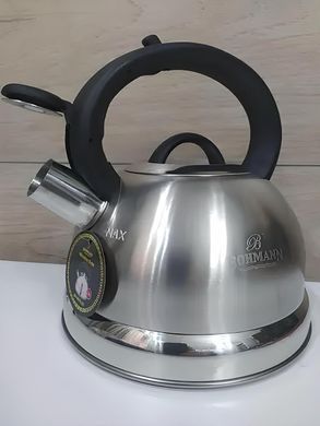 Чайник із нержавіючої сталі зі свистком Bohmann BH 9676-25 - 2.5 л
