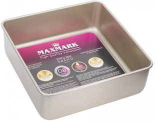 Форма для выпекания квадратная Maxmark MK-TM24Gold - 24x24x8 cм