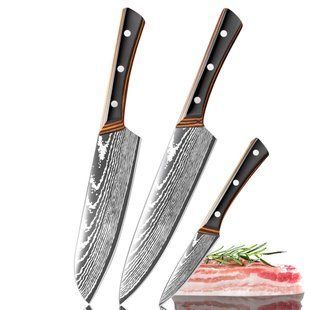 Набор ножей Bohmann Damascus DK-WS 2300 &mdash; 3 шт., деревянная ручка