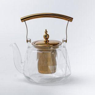 Заварник для чаю 1 л скляний прозорий 18&times;14&times;18.5 см