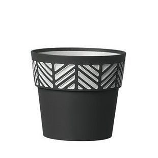 Горшок Stefanplast OPERA Orfeo 94753 - 25 x 22 см, графит/светло-серый