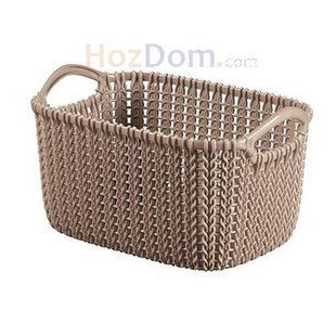 Корзинка прямоугольная Curver Knit XS 03675-X59, Коричневый