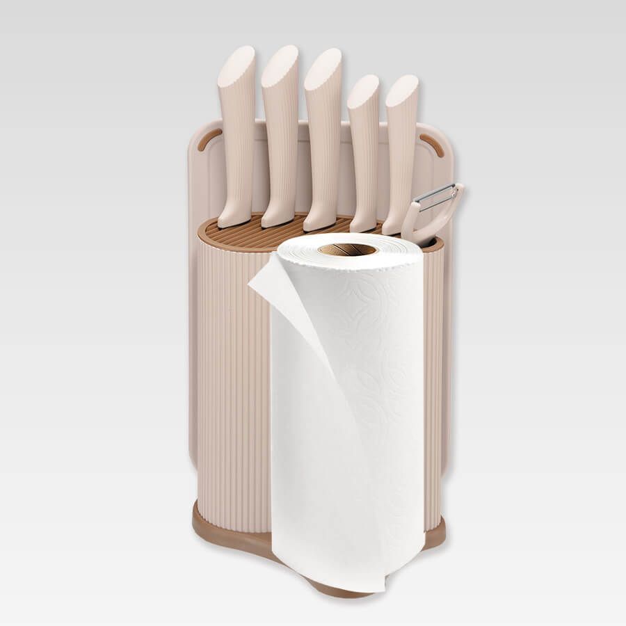 → Набір ножів Maestro MR-1413-BEIGE (8 пр.) у підставці 4-в-1 з