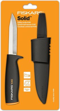 Нож общего назначения с чехлом Fiskars K40 (1001622)