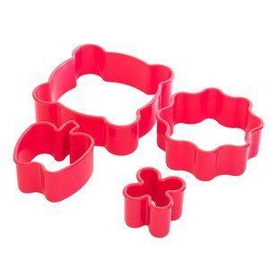 Набор форм для печенья TITIZ PLASTIK AP-9072-RD (красный) - 4 пр.