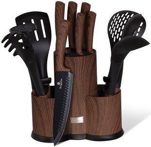 Кухонный набор Berlinger Haus Ebony ROSEWOOD Collection BH-6255 - 12 предметов
