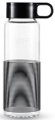 Пляшка для води з боросилікатного скла GIPFEL ANNETA 8318 - 250 мл, чорна