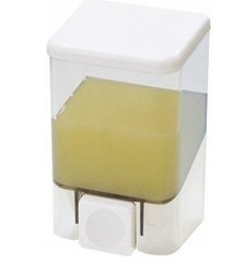 Дозатор для жидкого мыла Prima Nova Bravo SD02 - 0,5 л, прозрачный, Белый