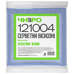 Серветки універсальні "Чистий та Розумний" 121004 - 30х36 см, сині, 10 шт.