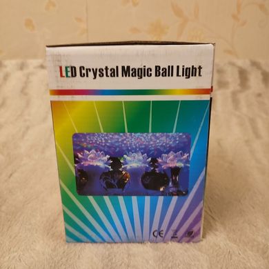 Диско-шар в виде ночника цветка (синий, красный и зеленый свет) с подставкой LED Crystal Magic Ball Light Atlanfa AT-W927