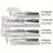 Набор ножей Bohmann Damascus DK-SS 6000 &mdash; 4 шт