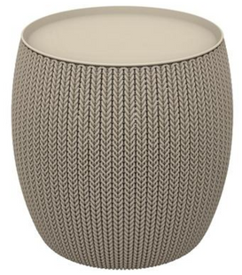Стіл-скринька Keter KNIT COZIES - ротанговий, Бежевий
