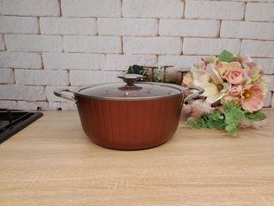 Сотейник 3,2 л (26 х 7 см) OMS (Туреччина) 3318 &mdash; 26 бордо