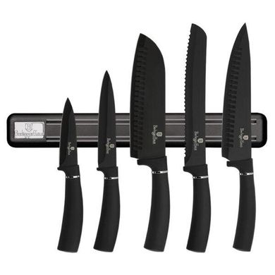 Набор ножей с подставкой Black Silver Collection Berlinger Haus BH-2536 - 6 предметов