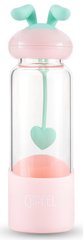 Бутылка для воды из боросиликатного стекла GIPFEL PAOLA 8323 - 350мл, розовая