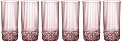 Набор стаканов Bormioli Rocco America'20s Lilac Rose (122155BB9121990) - 480 мл х 6 шт