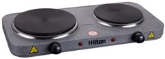 Настільна плита електрична HILTON HEC-253 - 2 конфорки, сіра (2500 Вт)