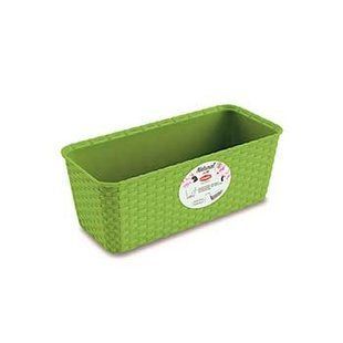 Вазон STEFANPLAST NATURAL 73607 - с автополивом, прямоугольный (салатовый)