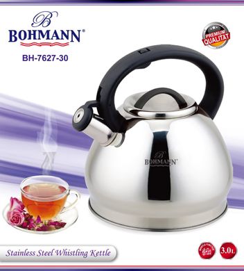 Чайник з свистком на плиту Bohmann BH 7627-30 - 3л