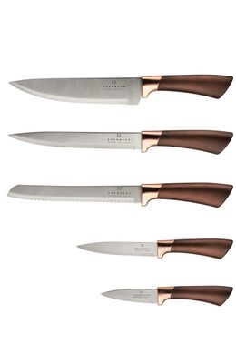 Набор ножей с бревном Edenberg EB-5111 - 7пр/коричневые