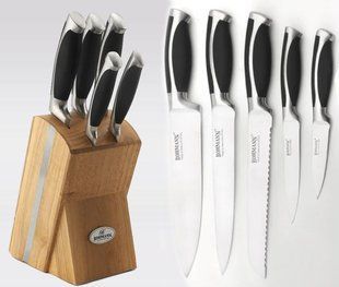 Набор качественнх ножей на деревянной подставке Bohmann BH 5044