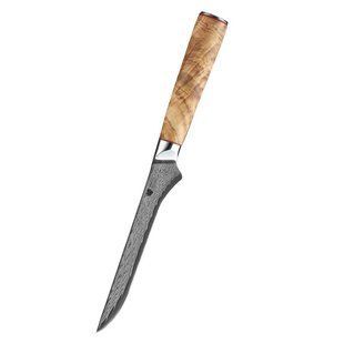Японский нож сантоку Bohmann Damascus DK-OK 4006 &mdash; ручка под оливковое дерево