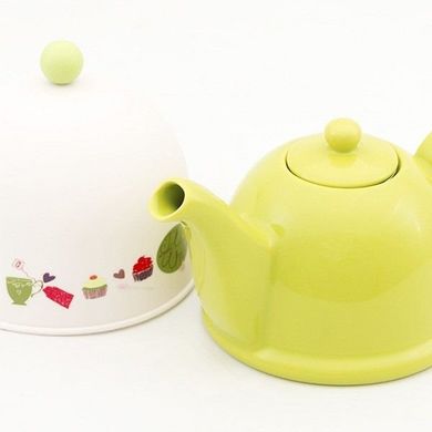 Заварочный керамический чайник GIPFEL PELANGI 3843 - 800мл, Зеленый