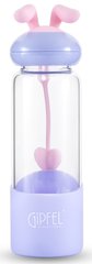 Пляшка для води з боросилікатного скла GIPFEL PAOLA 8325 - 350мл, фіолетова