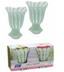 Набор креманок для мороженого Titiz Plastik Safir AP-9197-WT - 230 мл (зеленый)