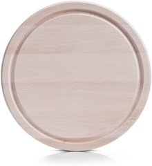 Кухонна дошка кругла з жолобом ZELLER 22700 - 25x1,5 см