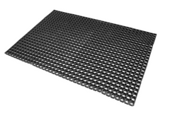 Пористий гумовий рулонний килим Політех DRH 101N - 1000х1500х16мм, чорний, 100х150