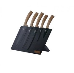 Набор ножей с магнитной подставкой Berlinger Haus Ebony Maple Collection BH 2521 - 6 предметов