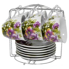 Чайный набор Krauff Оселя "Фиолетовые цветы" 21-245-009 - 13 предметов