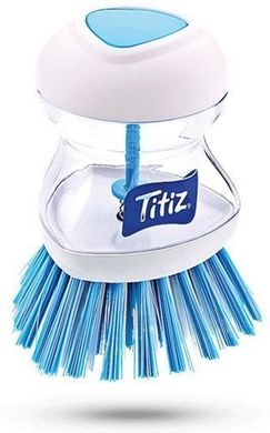 Щітка для миття посуду з ємністю Titiz Plastik TP-110-TU - 8 см (бірюзова)