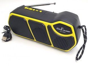 Радіоприймач із сонячною панеллю, ліхтарем, МР3-плеєром, Bluetooth, PowerBank, TF та FM/SW/AM 3в1 CCLAMP CL-823