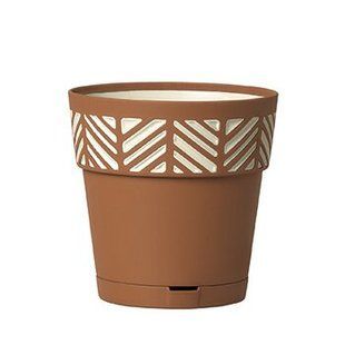 Горшок с автополивом Stefanplast OPERA Orfeo 94551 - 25 x 25 см,террактовый/ваниль