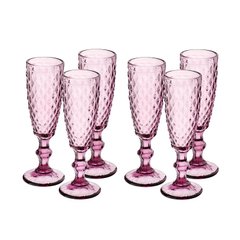 Набор бокалов для вина S&T Аргайл 9446 - 6 шт/180мл/Bordo, Бордовый