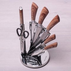 Набір кухонних ножів на акриловій підставці Kamille KM5048