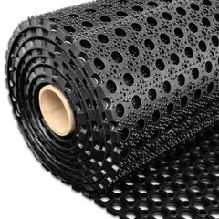 Пористий гумовий рулонний килим Політех DRH 101ZR О-ринг - 16мм х 1м х 9м, чорний