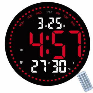 Часы настенные круглые с Bluetooth и подсветкой 2828